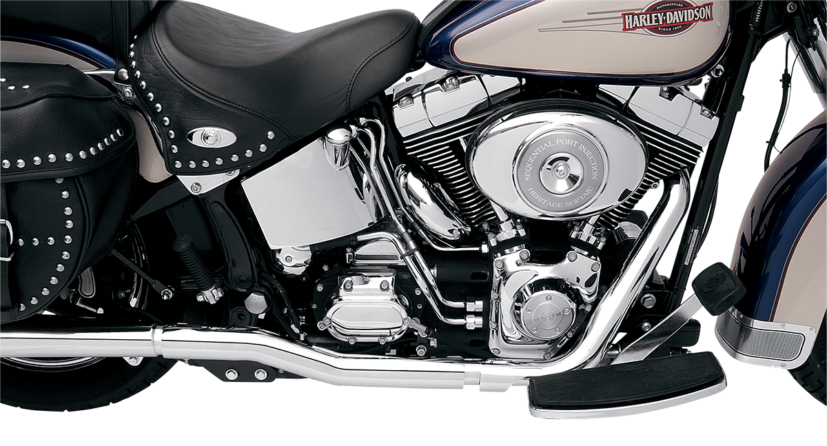 Bassani Power Curve True-Dual Crossover Header Pipes For Harley-Davidson Softail