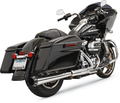 BASSANI XHAUST CROSSOVER ELIMINATORS WITH 4" DNT®​ SLIP-ON MUFFLER FOR HARLEY-DAVIDSON 2017 - 2019 Chrome Cross-Over Eliminator DNT Slip-On Muffler