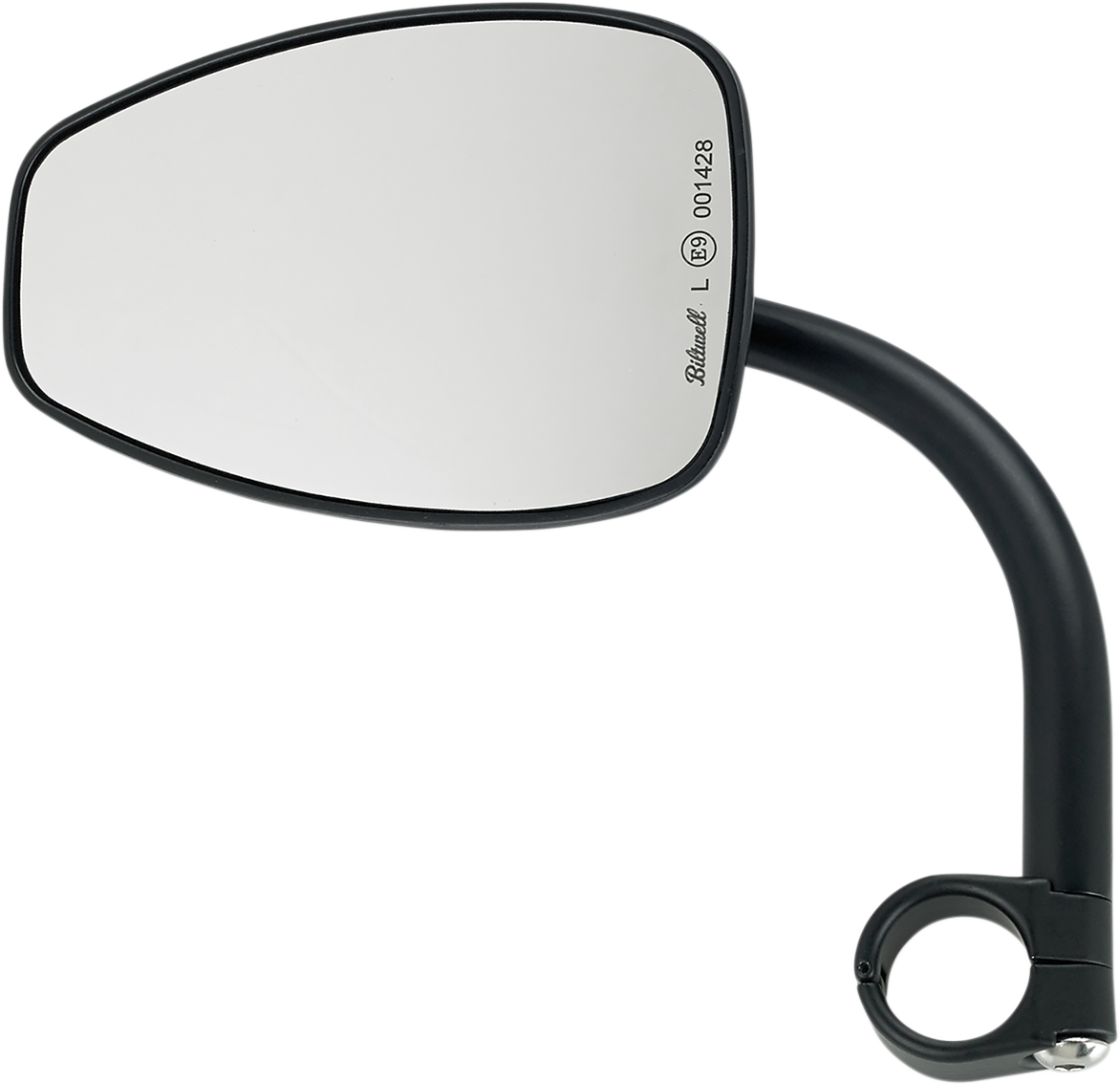 BILTWELL UTILITY MIRRORS MIRROR T-DROP W/MNT 1" BK