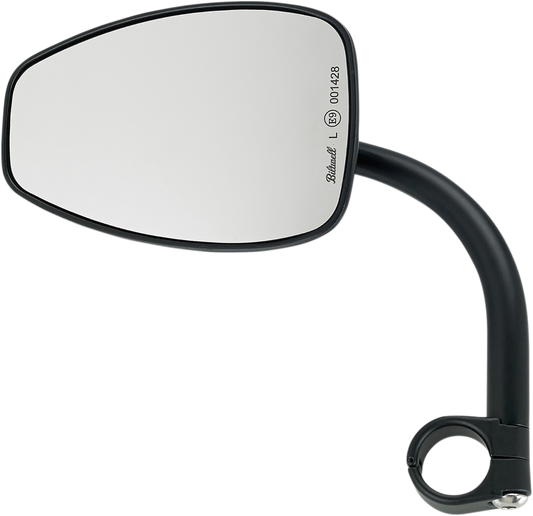 BILTWELL UTILITY MIRRORS MIRROR T-DROP W/MNT 1" BK