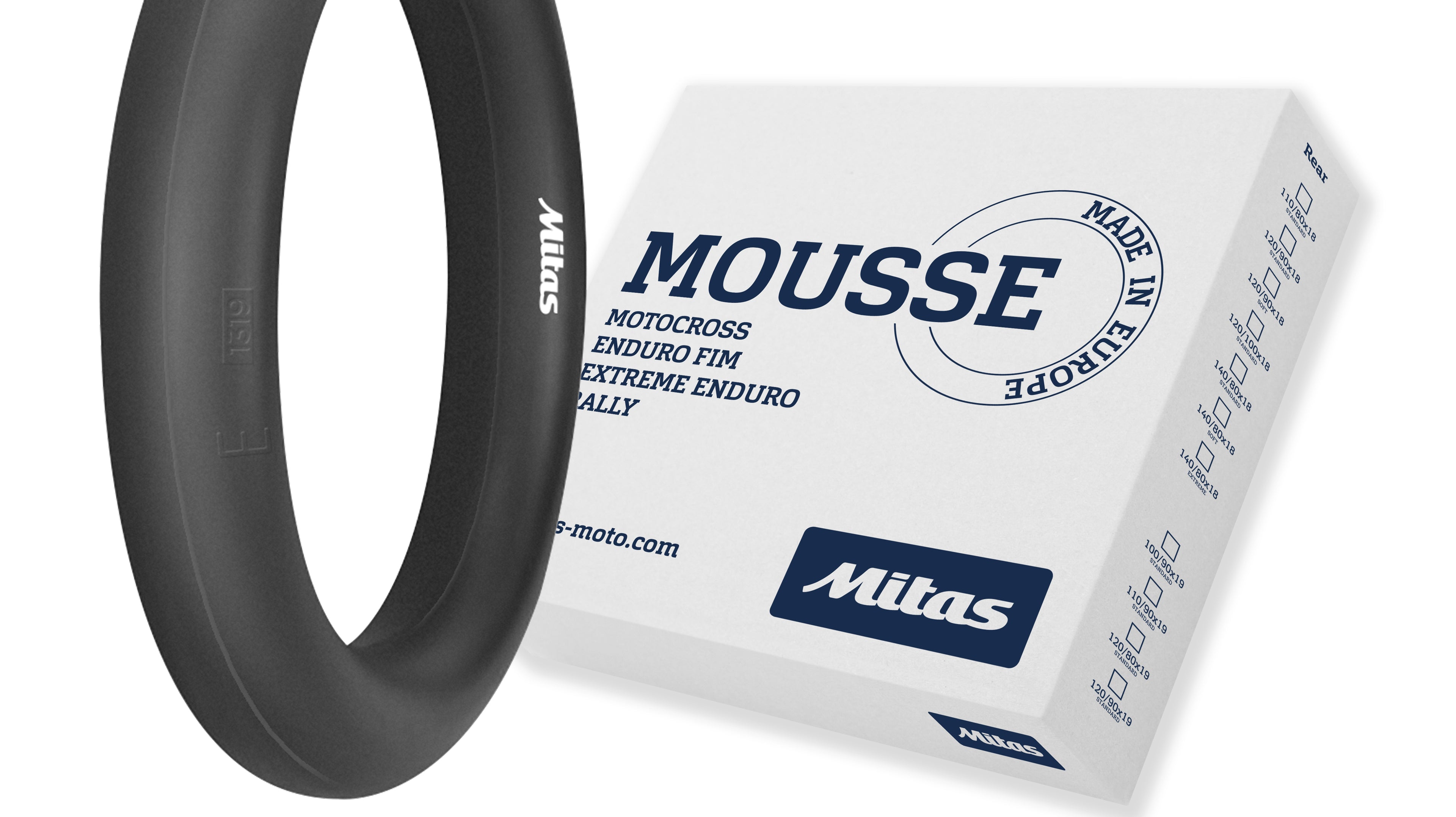 Mousse Mitas 110/80-18 NHS STD