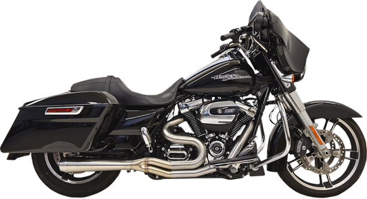 BASSANI XHAUST SHORT ROAD RAGE III STAINLESS 2-INTO-1 SYSTEMS FOR HARLEY-DAVIDSON 2017 - 2019 Brushed Road Rage III 2-Into-1 Exhaust System