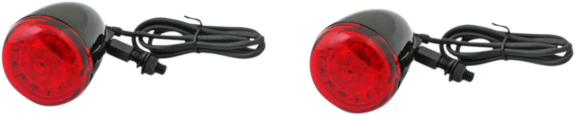 CUSTOM DYNAMICS PROBEAM®​ UNIVERSAL REAR LED TURN SIGNALS SIGNAL PB UNIV 24RED GBLK