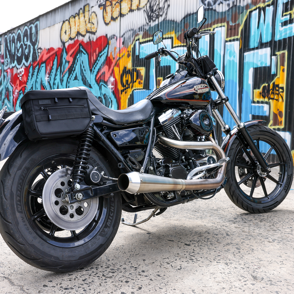 Alforjas Universales Thrashin TSB-0004 Saddlebag essentiel pour Harley-Davidson