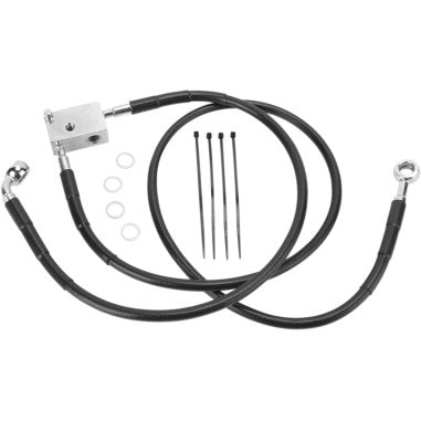 STANDARD LENGTH STAINLESS STEEL BRAKE LINE KITS FOR HARLEY-DAVIDSON