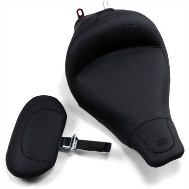 WIDE SOLO SEATS WITH REMOVABLE BACKREST AND REAR SEATS FOR HARLEY-DAVIDSON