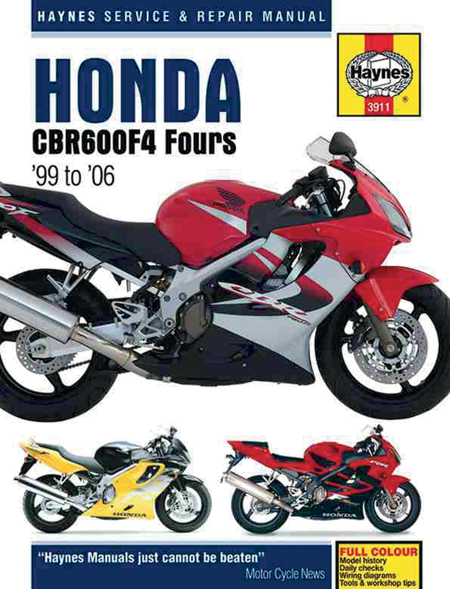 HAYNES MOTORCYCLE REPAIR MANUALS MANUAL HON CBRF4