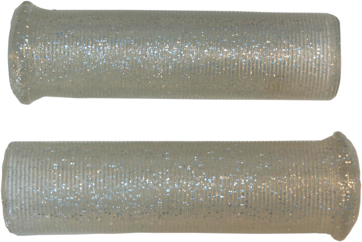 EMGO STAR FIRE FLAKE GRIPS GRIP RETRO METAL 7/8 SIL