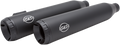 S&S CYCLE GRAND NATIONAL SLIP-ON MUFFLERS FOR HARLEY-DAVIDSON 2008 - 2017 Black Grand National Slip-On Mufflers