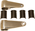 EMGO CAST ALUMINUM HEADLAMP MOUNTING BRACKETS BRACKET H/LAMP POLISHED