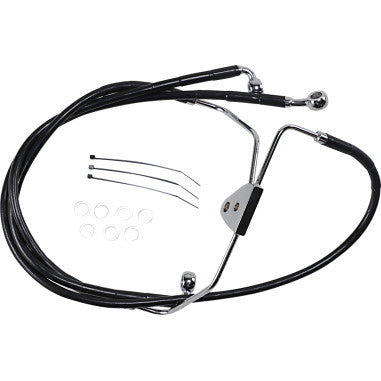 EXTENDED LENGTH STAINLESS STEEL BRAKE LINE KITS FOR HARLEY-DAVIDSON