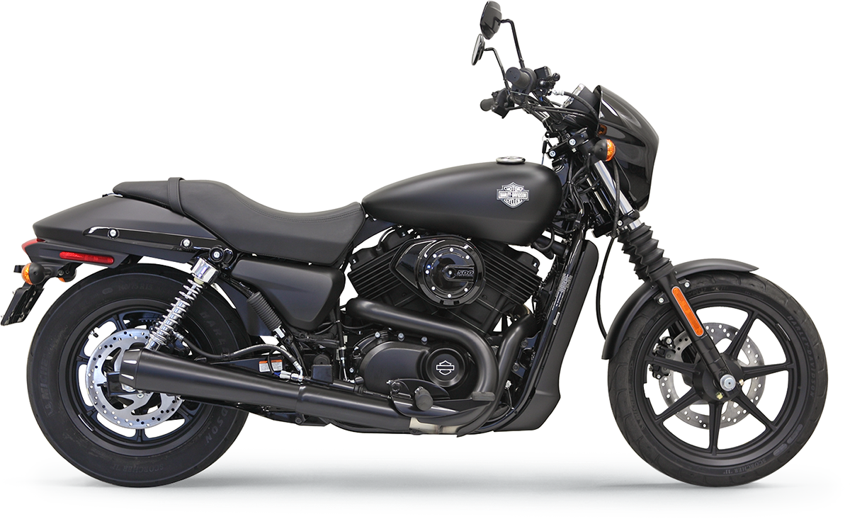 BASSANI XHAUST 4" SLIP-ON MUFFLERS FOR HARLEY-DAVIDSON 2015 - 2019 Black 4" Slip-On Muffler