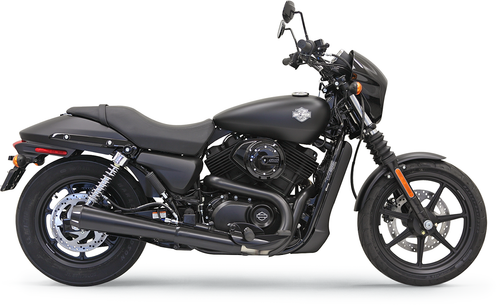 BASSANI XHAUST 4" SLIP-ON MUFFLERS FOR HARLEY-DAVIDSON 2015 - 2019 Black 4" Slip-On Muffler