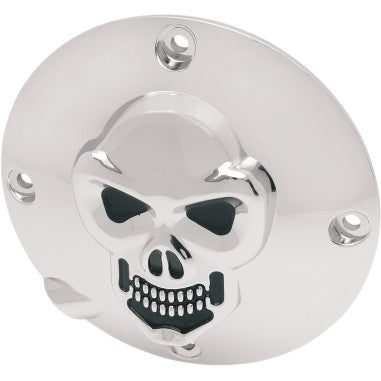 CHROME 3-D SKULL DERBY COVERS FOR HARLEY-DAVIDSON