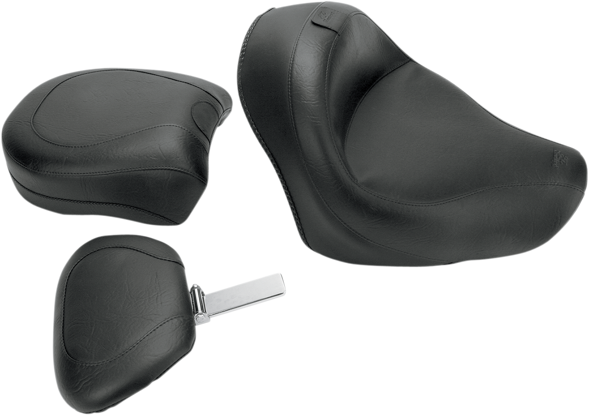 MUSTANG WIDE TOURING SEATS WITH DRIVER BACKREST SEAT WIDE VINT W/DBR AERO
