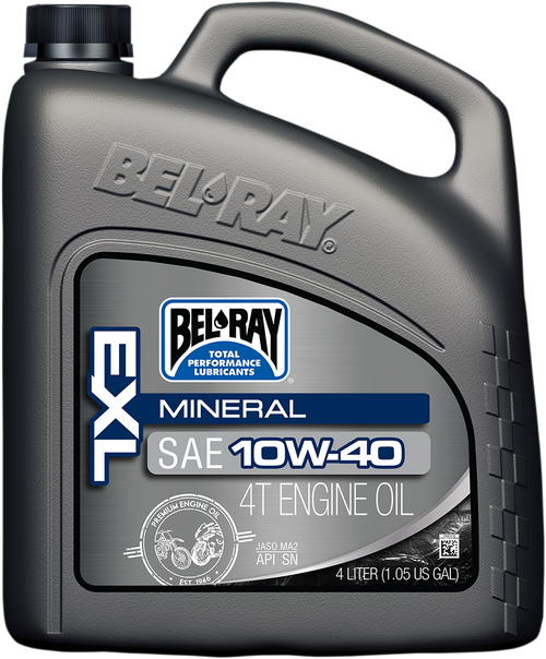 Aceite Motor 10W40 Bel-Ray EXL Mineral 4T Engine Oil 4L 99090-B4LW