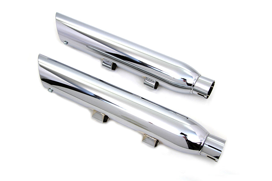 Chrome Street Cannon Slip-On Mufflers For Harley-Davidson Sportster 2014-Later