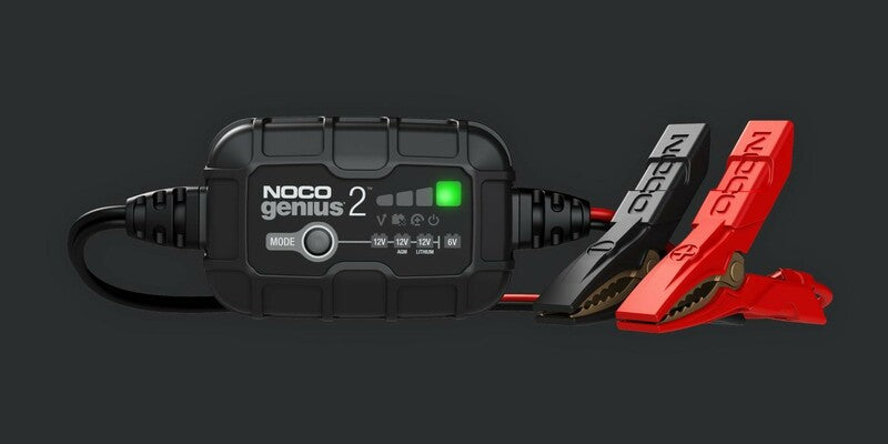 NOCO Genius2 Battery Charger Promotional Pack Smart Battery Charger Clamps with Integrated Eyelets 10+1 Free NOCO 