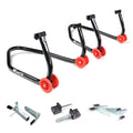Kit completo caballetes paddock BIHR delantero y trasero + 3 soportes BIHR 