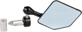 DRIVEN RACING HALO STAINLESS STEEL BAR END MIRRORS MIRROR HALO RIGHT BLACK