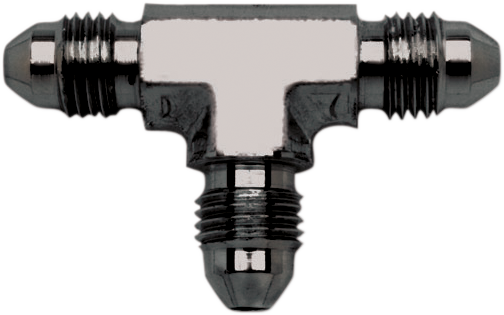 RUSSELL RENEGADE UNIVERSAL BRAKE LINES AND FITTINGS FITTING #3 MALE TEE BLK