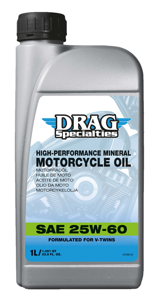 Aceite Motor Alta Temperatura Para Harley-Davidson 25W-60 Drag Specialties 1L