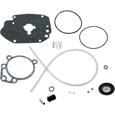 S&S CYCLE CARBURETOR REBUILD KITS AND REPLACEMENT COMPONENTS FOR HARLEY-DAVIDSON Rebuild kits are available in master kits, body-only kits and accelerator pump kits

Replacement gaskets, O-rings and components are made from the highest-quality materials available

Made in the U.S.A.

CARBURETOR REBUILD KITS AND REPLACEMENT COMPONENTS