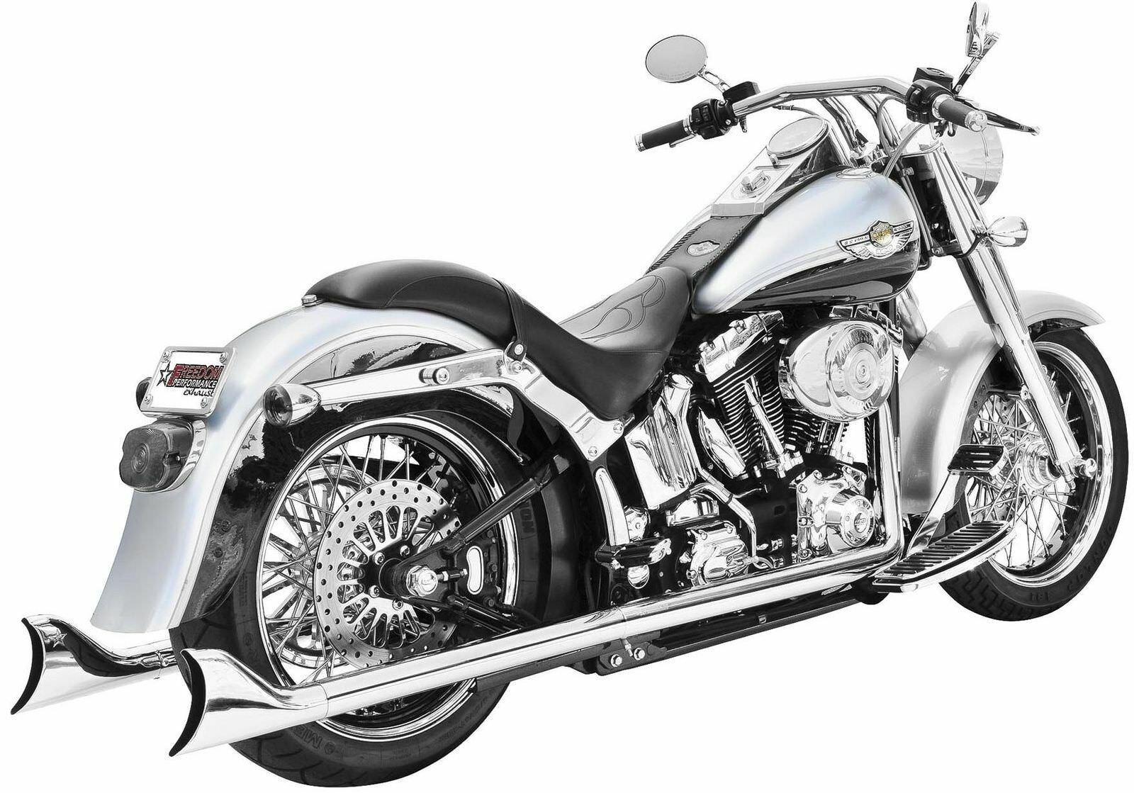 36" Freedom Performance Sharktail True Dual Exhaust For Harley-Davidson Softail
