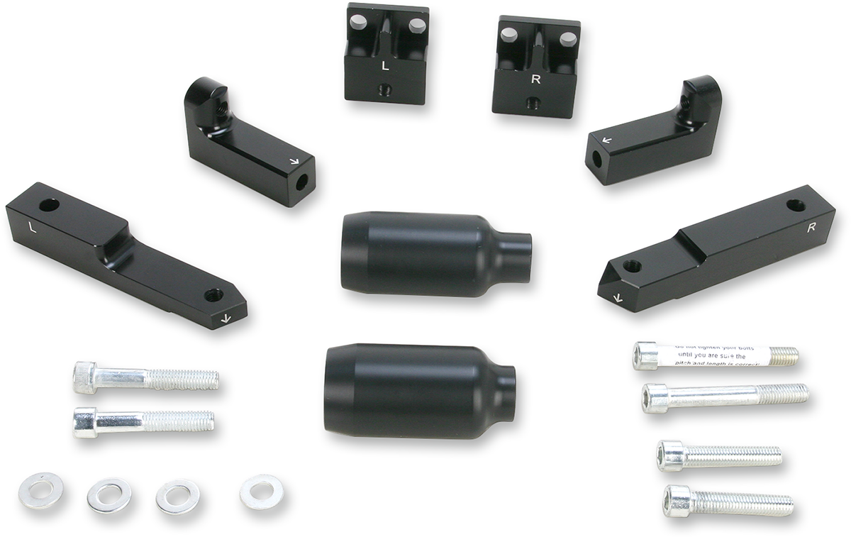 POWERSTANDS RACING FRAME SLIDERS FRAME SLIDERS KAW BK