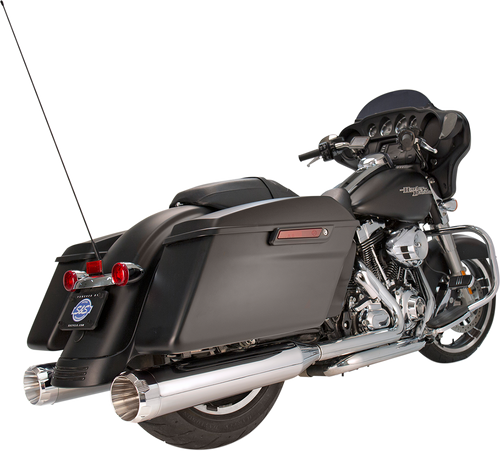 S&S CYCLE 41/2" MK45 PERFORMANCE MUFFLERS FOR HARLEY-DAVIDSON 1995 - 2013 Chrome/Chrome Thruster MK45 Slip-On Mufflers