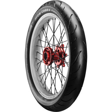 AV91 Cobra Chrome 90/90-21 Blackwall Front Tire