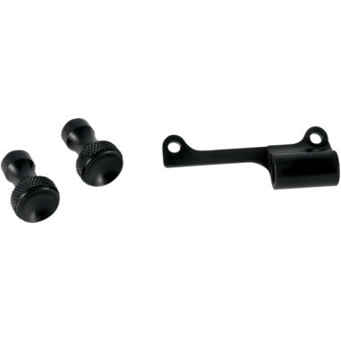 TODD'S CYCLE MIKUNI ENRICHENER CABLE RELOCATION BRACKET KIT AND KNOBS FOR HARLEY-DAVIDSON Kit includes bracket, idle mixture screw knob and enrichener cable knob

CNC-machined billet aluminum components

Available in a black finish

Made in the U.S.A.

MIKUNI ENRICHENER CABLE RELOCATION BRACKET KIT AND KNOBS

NOTE: Must be used with Mikuni enrichener cable, Drag Specialties PART #990-662-002, sold separately.
