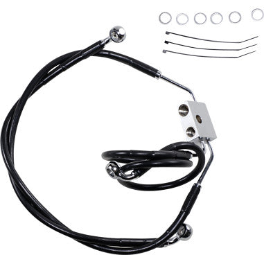 EXTENDED LENGTH STAINLESS STEEL BRAKE LINE KITS FOR HARLEY-DAVIDSON