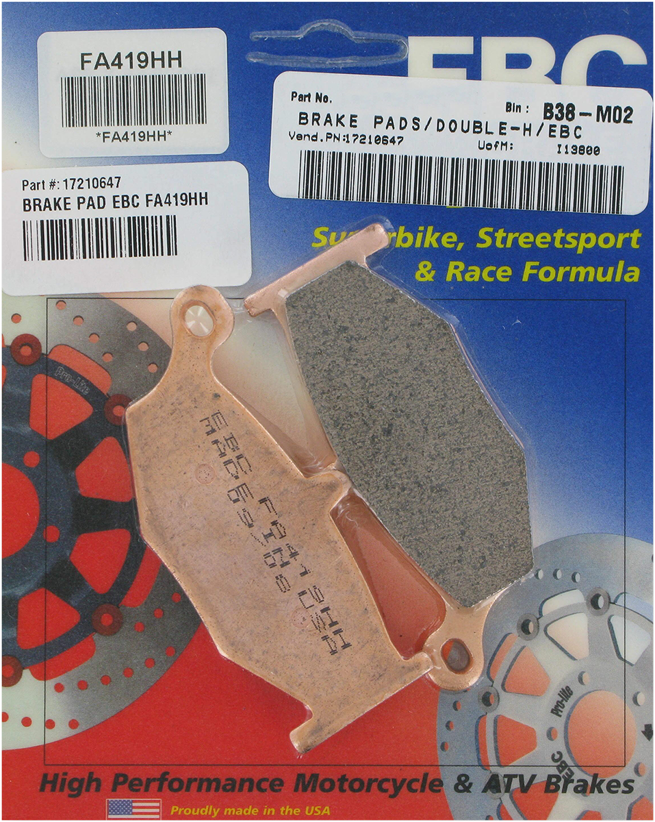 EBC BRAKE PADS AND SHOES BRAKE PAD EBC FA419HH