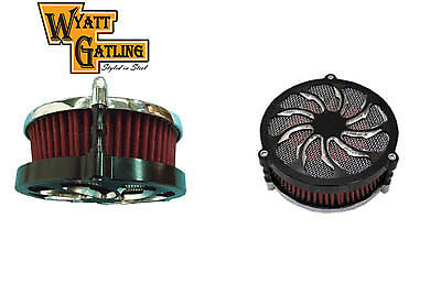 Wyatt Gatling Air Cleaner Cover Torque Design Black For Harley-Davidson