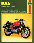 HAYNES MOTORCYCLE REPAIR MANUALS MANUAL BSA A50/A65 TWINS