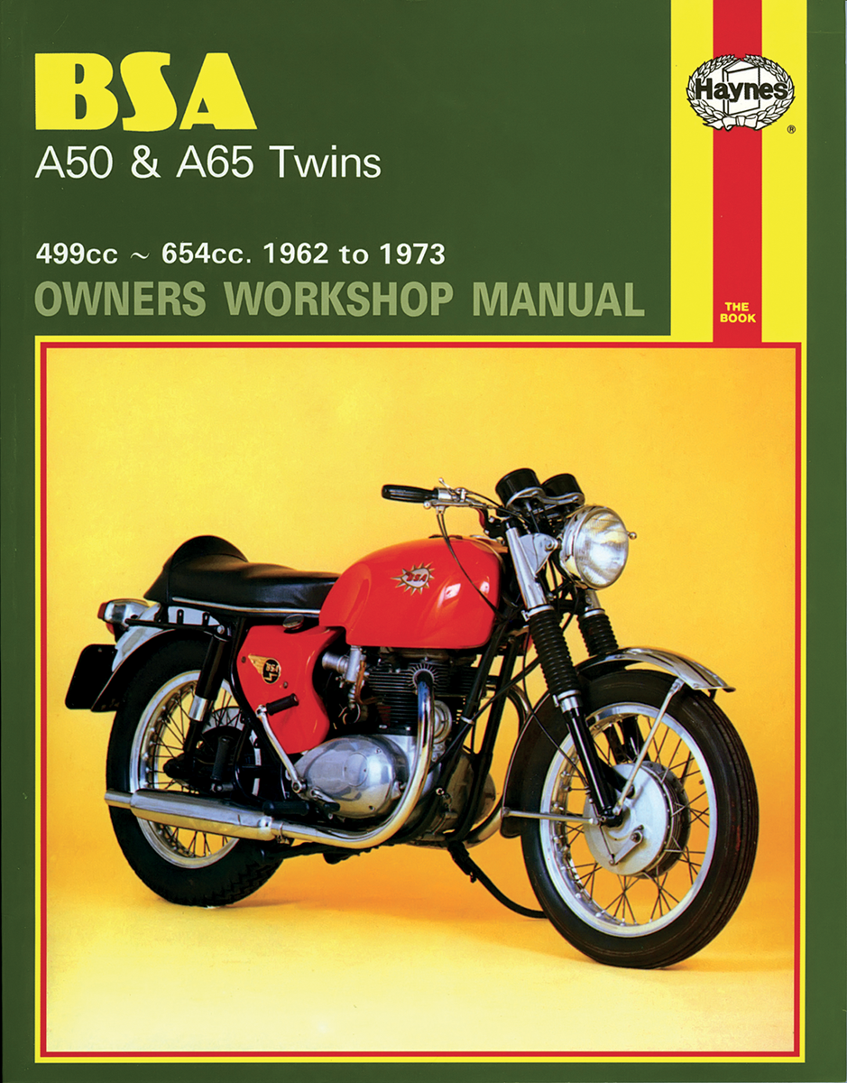 HAYNES MOTORCYCLE REPAIR MANUALS MANUAL BSA A50/A65 TWINS