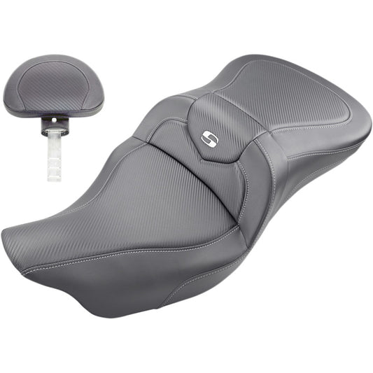 EXTENDED REACH ROAD SOFA SEAT WITH BACKREST FOR HARLEY DAVIDSON