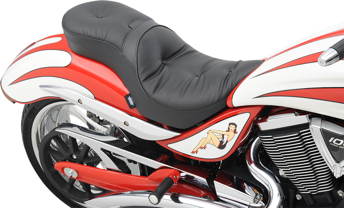 DRAG SPECIALTIES SEATS LOW-PROFILE TOURING SEATS WITH EZ GLIDE II™ BACKREST OPTION SEAT LOPRODBR PIL JKPOT