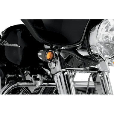 DEEP CUT FACTORY STYLE TURN SIGNALS W/ LED FIRE RING FOR HARLEY-DAVIDSON
