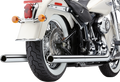 COBRA SOFTAIL DUAL EXHAUST SYSTEMS FOR HARLEY-DAVIDSON 2012 - 2013 Chrome Dual Exhaust System