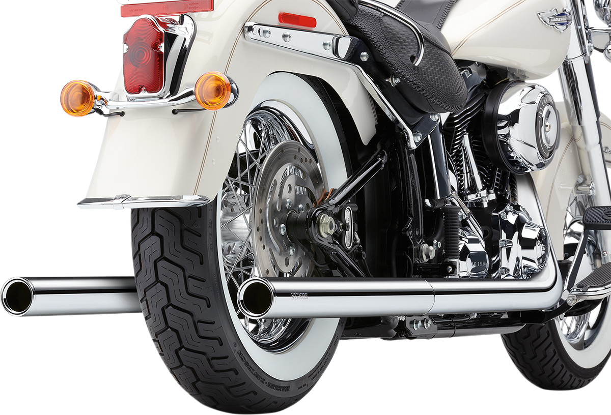 COBRA SOFTAIL DUAL EXHAUST SYSTEMS FOR HARLEY-DAVIDSON 2012 - 2013 Chrome Dual Exhaust System