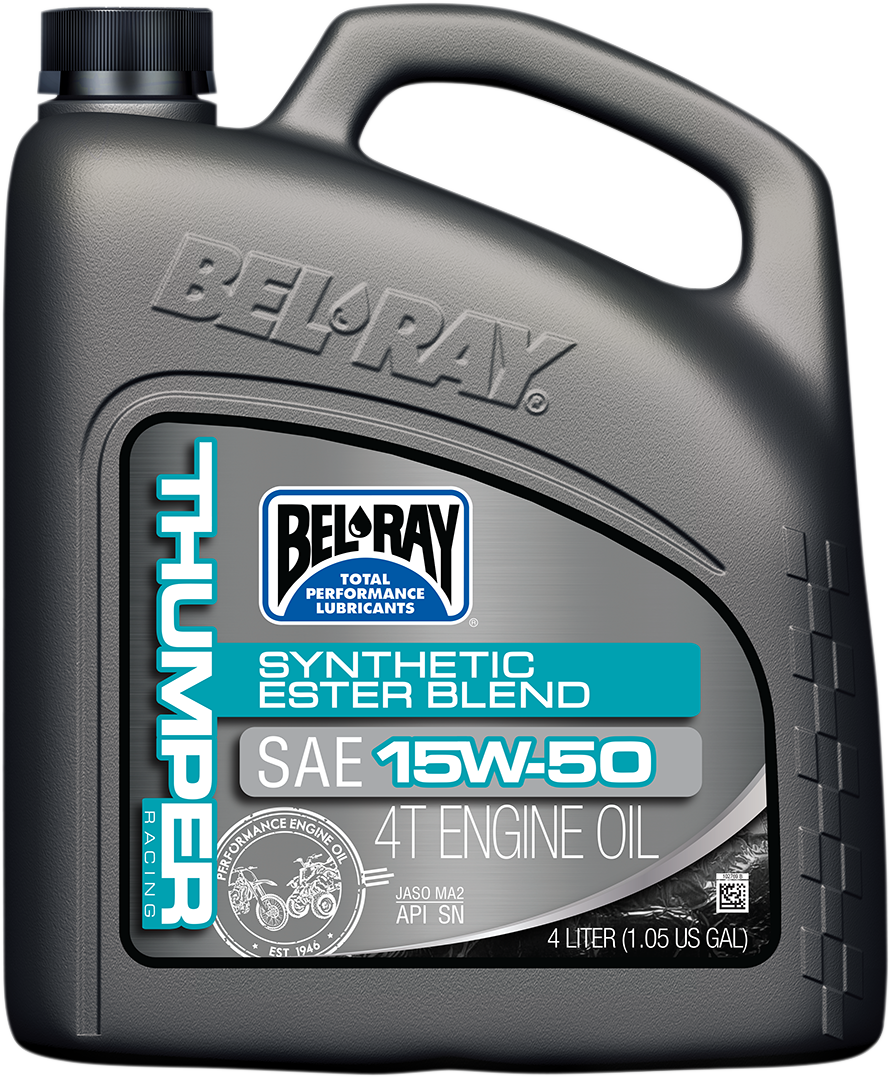 Aceite Motor Bel-Ray 15W-50 Thumper Racing Synthetic Ester Blend 4T Engine Oil 4L