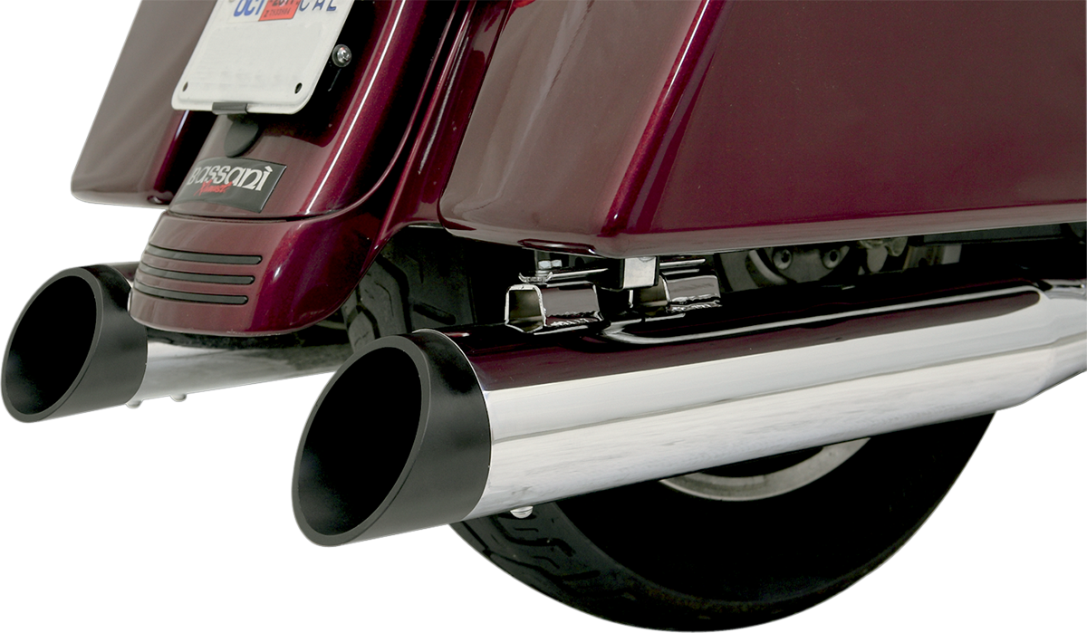 BASSANI XHAUST 4" SLIP-ON QUICK CHANGE SERIES MUFFLERS FOR HARLEY-DAVIDSON  Black Quick Change Series End Cap