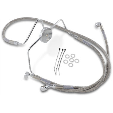 EXTENDED LENGTH STAINLESS STEEL BRAKE LINE KITS FOR HARLEY-DAVIDSON