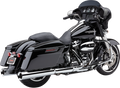 COBRA POWR-FLO 41/2" SLIP-ON MUFFLERS FOR HARLEY-DAVIDSON 2017 - 2020 Chrome Powr-Flo Slip-On Mufflers