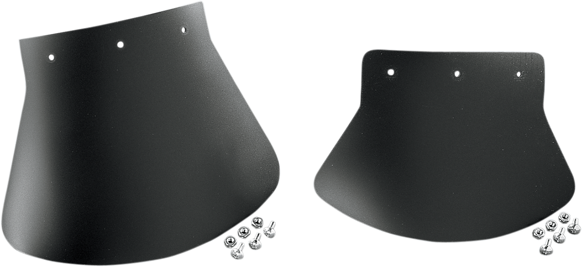 DRAG SPECIALTIES SEATS MUD FLAPS MUDFLAP BLACK LARGE