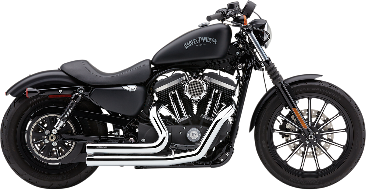 COBRA SPEEDSTER SHORT 909 2-INTO-2 SYSTEMS FOR HARLEY-DAVIDSON 2014 - 2019 Chrome 909 2-Into-2 Exhaust System