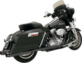 BASSANI XHAUST 4" SLIP-ON MUFFLERS FOR HARLEY-DAVIDSON 1995 - 2013 Black 4" Slip-On Mufflers