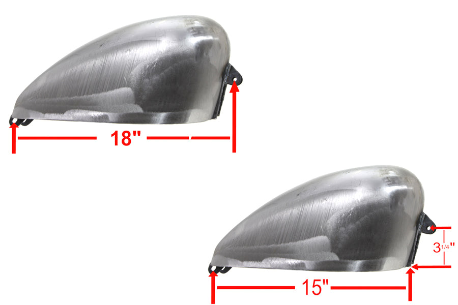 2,5-Gallonen-Benzintank im Chopper-Stil für Harley-Davidson